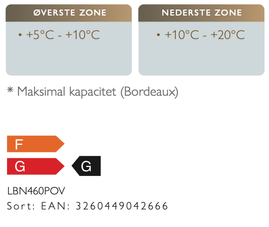 Vinkøleskab til indbygning (i88-2PC)